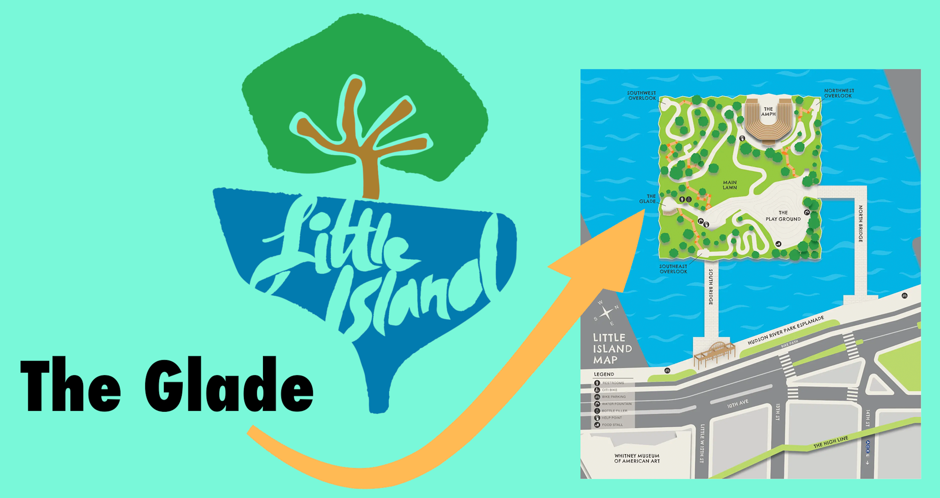 map showing glade on the far left